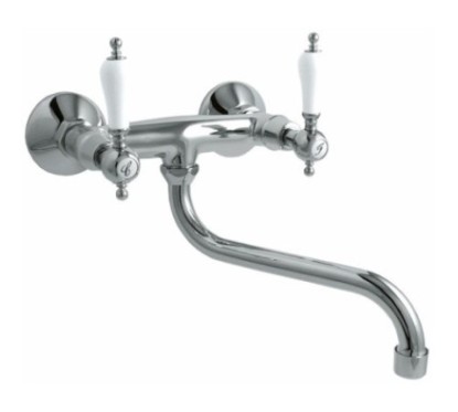 IRIS gruppo lavello canna "S" cm.18 finitura cromo