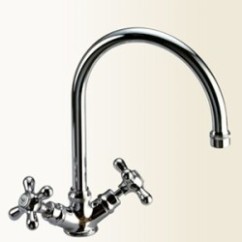 CLASSICI CUCINA Monoforo per lavello finitura bianco-cromo