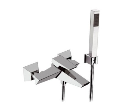 SPEED monocomando vasca esterno con kit doccia finitura cromo