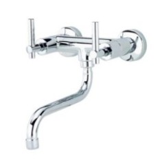 ROAMING MONOLEVA gruppo lavello a parete bocca a S ø 20 finitura cromo