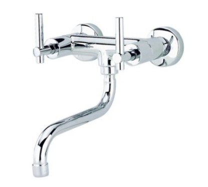 ROAMING MONOLEVA gruppo lavello a parete bocca a S ø 20 finitura cromo