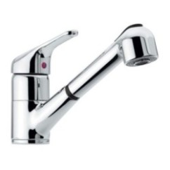 60 rubinetto cucina monocomando con doccia estraibile finitura cromo