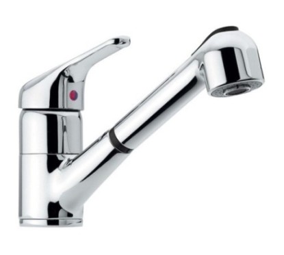 60 rubinetto cucina monocomando con doccia estraibile finitura cromo