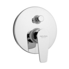 TEMA Monocomando doccia incasso con deviatore finitura cromo con cartuccia a risparmio d'acqua