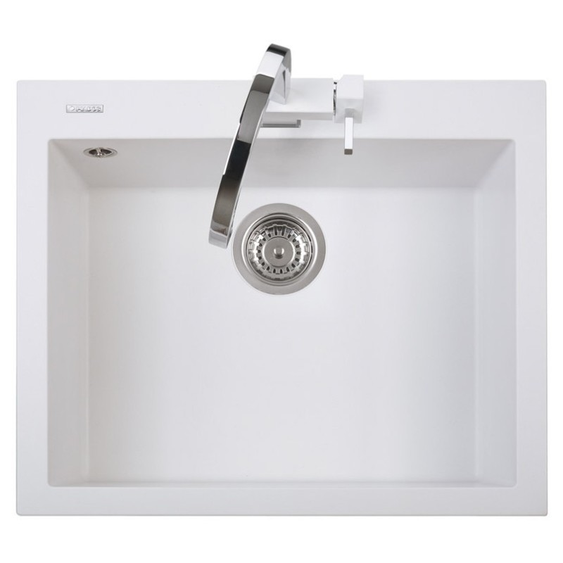 ONE 60.10 Lavandino cucina ad una vasca finitura micro ultragranit 90 bianco opale