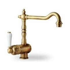 OLDMIX monocomando per lavello retrò finitura vecchio ottone