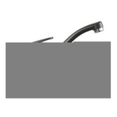 PLUSMIX miscelatore monocomando con canna a tubo finitura microultragranit 98 bianco