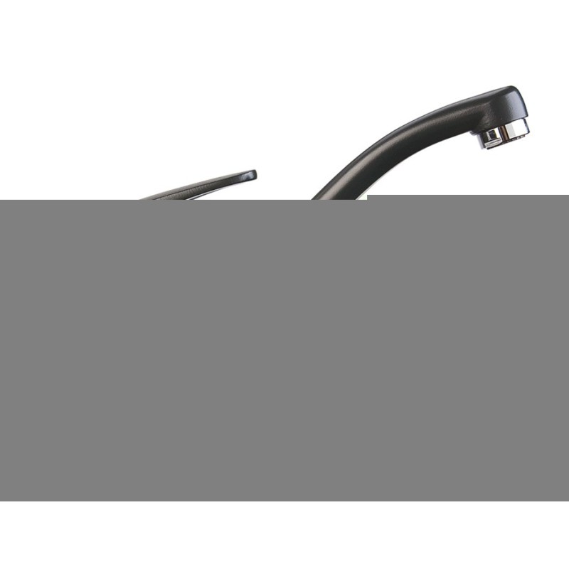 PLUSMIX miscelatore monocomando con canna a tubo finitura microultragranit 98 bianco