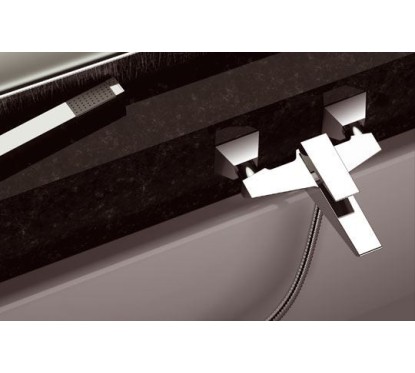 SPEED monocomando vasca esterno con kit doccia finitura cromo