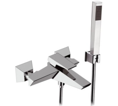 SPEED monocomando vasca esterno con kit doccia finitura cromo