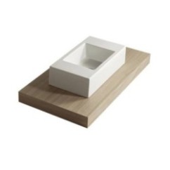 PLUS DESIGN lavabo con bacino da 31 cm