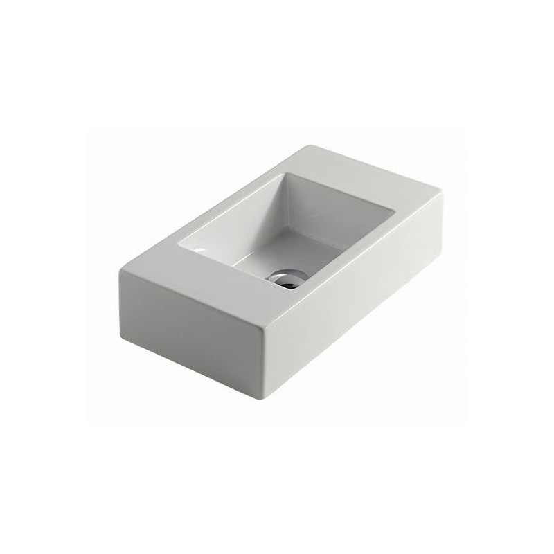 PLUS DESIGN lavabo sospeso con bacino da 31 cm