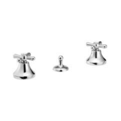 ERICE Batteria bidet scarico 1”1/4 finitura cromo