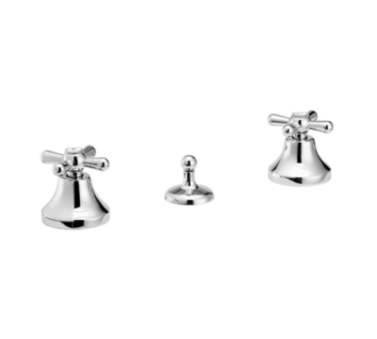 ERICE Batteria bidet scarico 1”1/4 finitura cromo