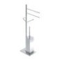 ZENITH Piantana con elementi mobili  - p.rotolo, p.salviette e p.scopino -