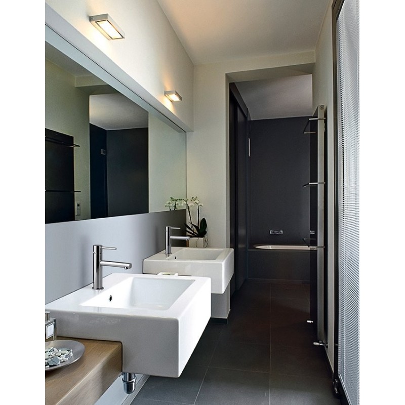 DOMUS miscelatore monocomando per lavabo finitura matt gold