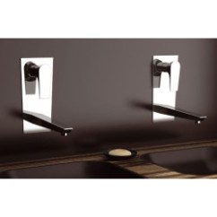 DIVA monocomando lavabo da incasso finitura cromo