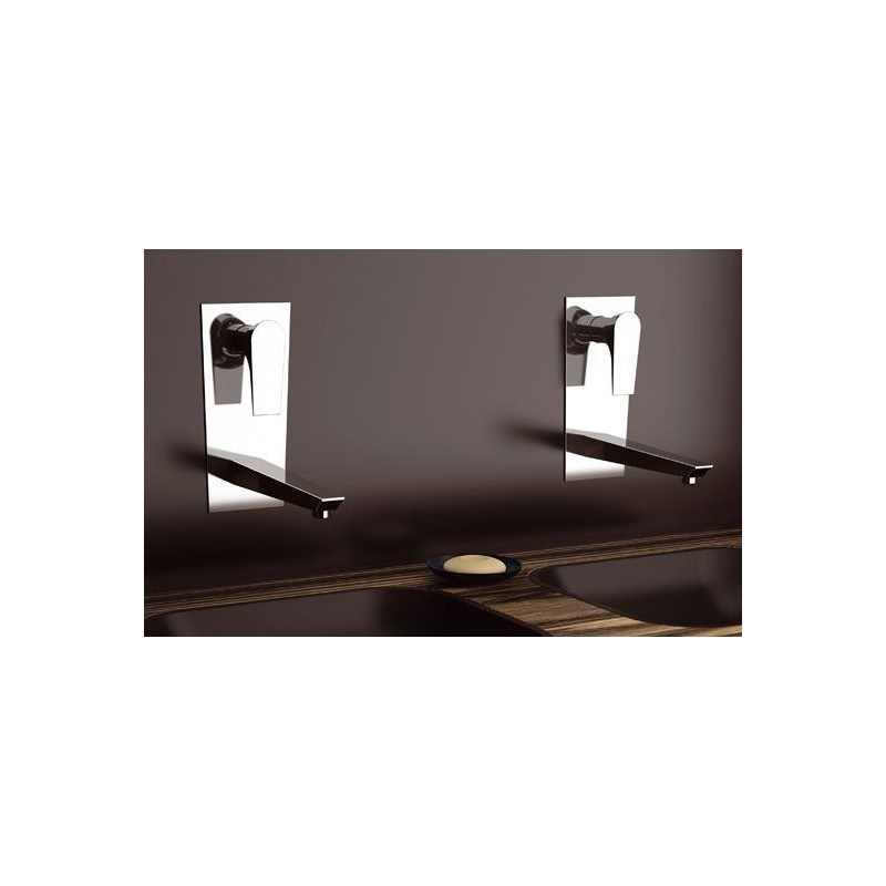 DIVA monocomando lavabo da incasso finitura cromo