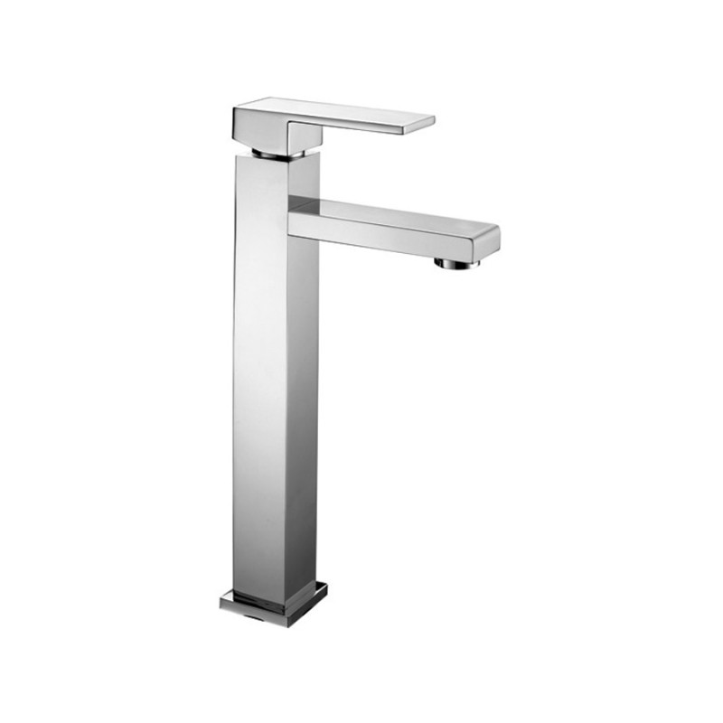 SLIM miscelatore monocomando per lavabo alto finitura bianco opaco