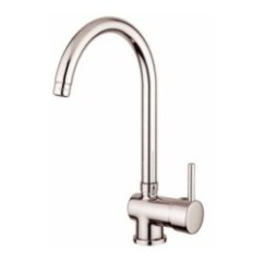 HI-TECH  rubinetto cucina monocomando lavello monoforo con canna girevole finitura cromo