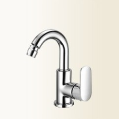 MIA Miscelatore per bidet con canna alta girevole senza scarico finitura cromo