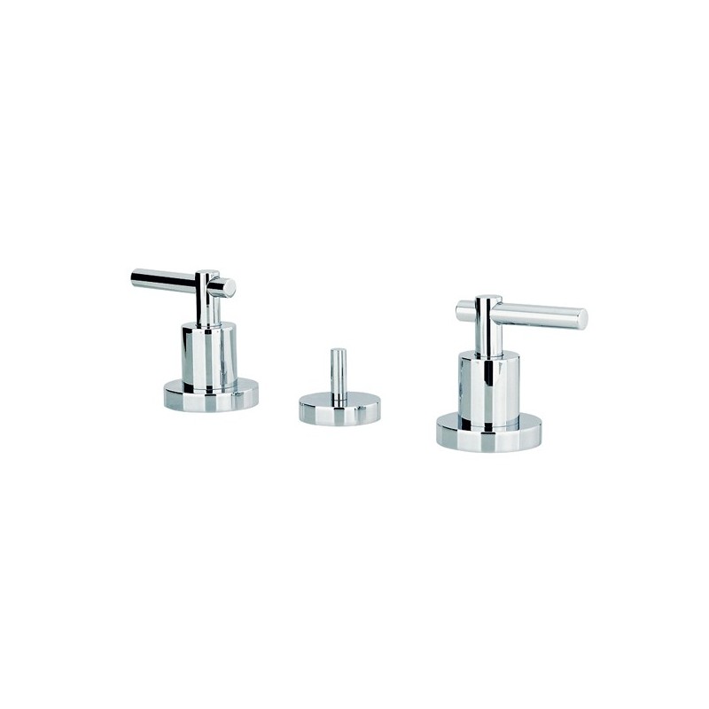 ROAMING MONOLEVA batteria bidet 3 fori con scarico 1" 1/4 finitura cromo