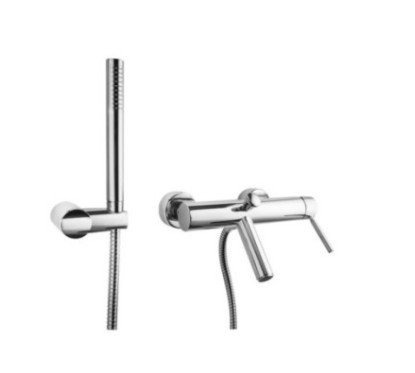 FORMA Monocomando vasca esterno con kit doccia finitura cromo