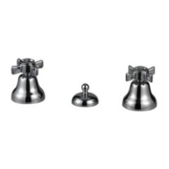 BIJOU batteria bidet 3 fori con scarico 1 pollice 1/4 finitura cromo