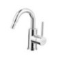 FORMA Monocomando bidet canna alta con piletta click-clack finitura nichel antico