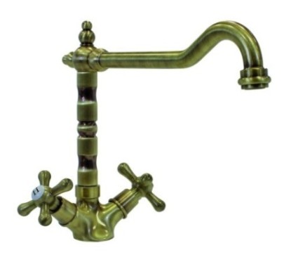 IDEAOLD gruppo monoforo con canna "old fashion" finitura cromo