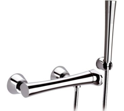 DIVA miscelatore doccia esterno con kit doccia finitura cromo