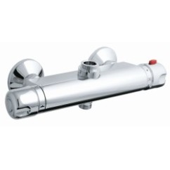 THERMO miscelatore termostatico esterno doccia doppia uscita finitura cromo