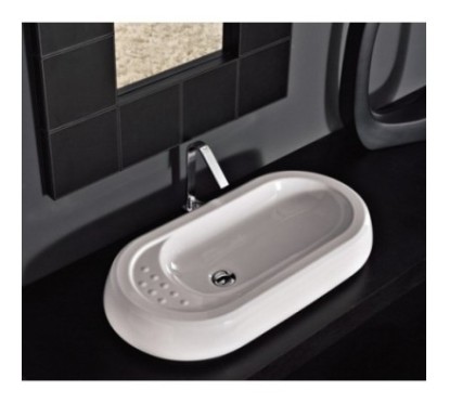 SMOKE lavabo d'appoggio 425x820 mm.