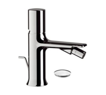 FUSION Monocomando bidet con scarico finitura cromo