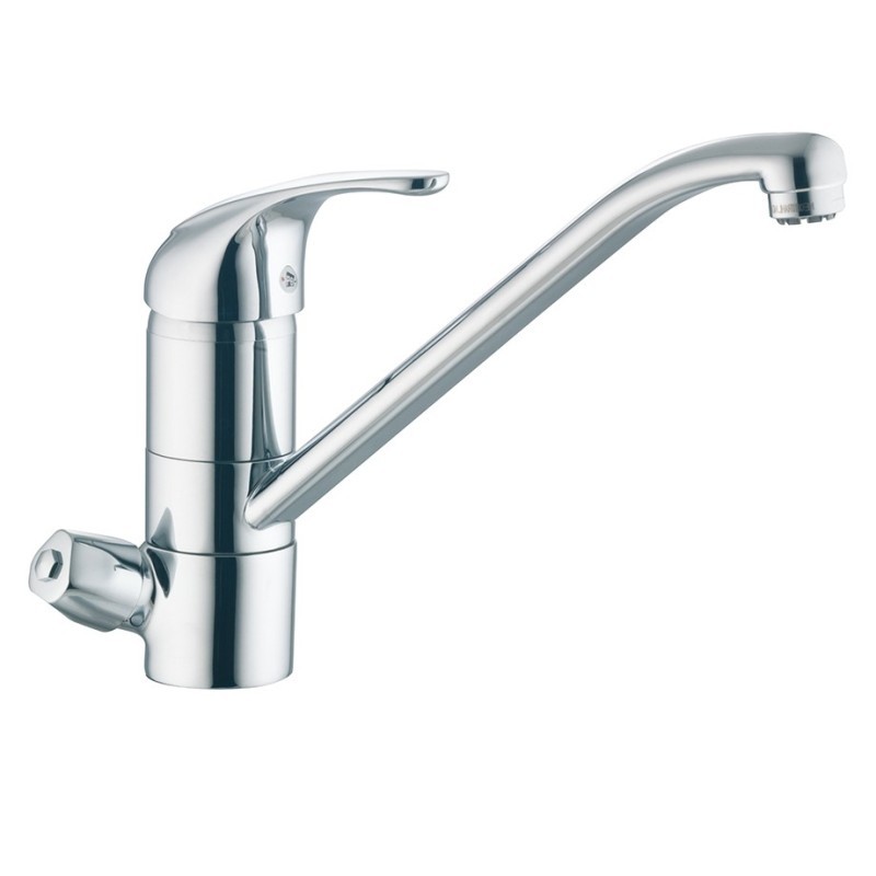 KITCHEN PROGRAM Monocomando lavello tre vie con attacco acqua depurata finitura cromo