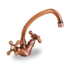 PRESTIGE monoforo per lavello finitura vecchio ottone