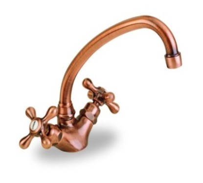 PRESTIGE monoforo per lavello finitura vecchio ottone