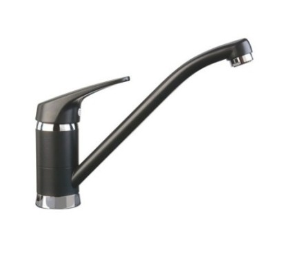 PLUSMIX miscelatore monocomando con canna a tubo finitura ultrametal 42 titanio