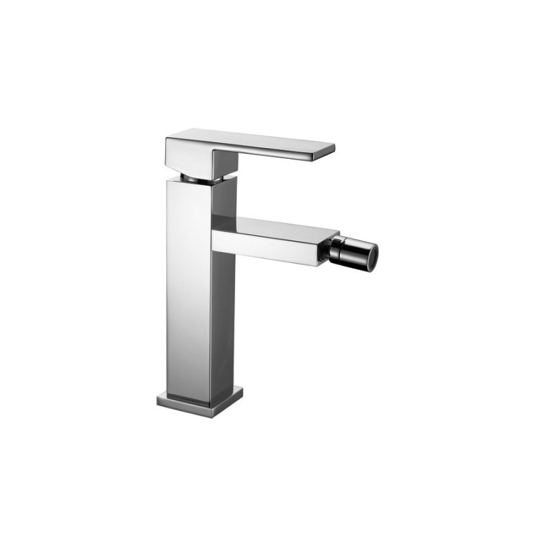 SLIM miscelatore monocomando per bidet finitura matt brushed nickel
