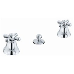 MAYA batteria bidet norton con scarico finitura cromo