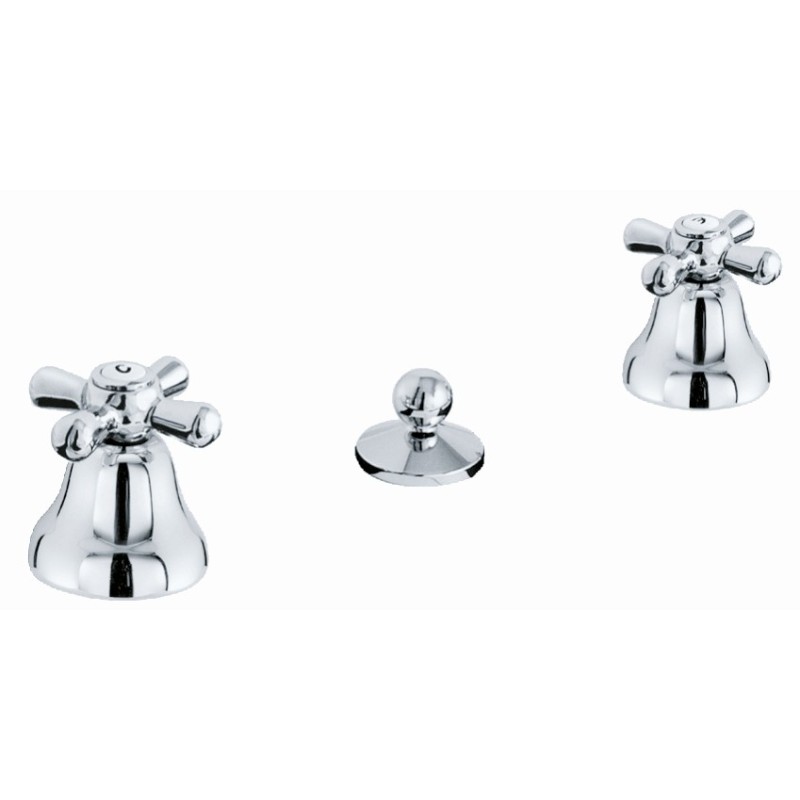 MAYA batteria bidet norton con scarico finitura cromo