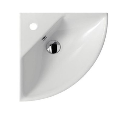 EDEN lavabo angolare cm 45 monoforo.