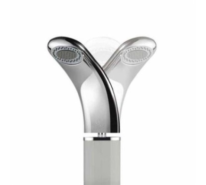 SFERA pannello doccia con miscelatore monocomando finitura satinato