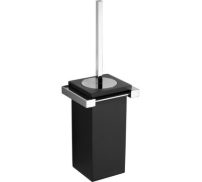 OSCAR porta scopino a parete finitura vetro bianco