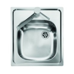 VINTAGE lavello in acciaio inox ad una vasca finitura satinato