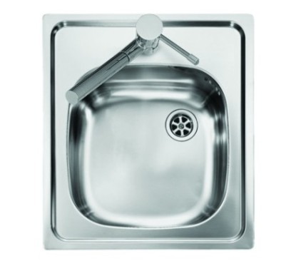 VINTAGE lavello in acciaio inox ad una vasca finitura satinato