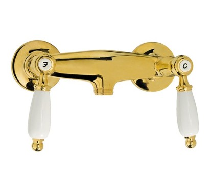 QUEEN Gruppo doccia esterno senza kit doccia finitura cromo oro