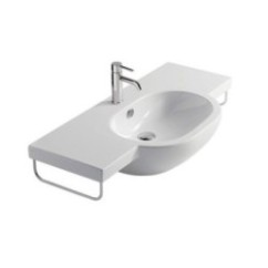 M2 lavabo sospeso cm 100 monoforo