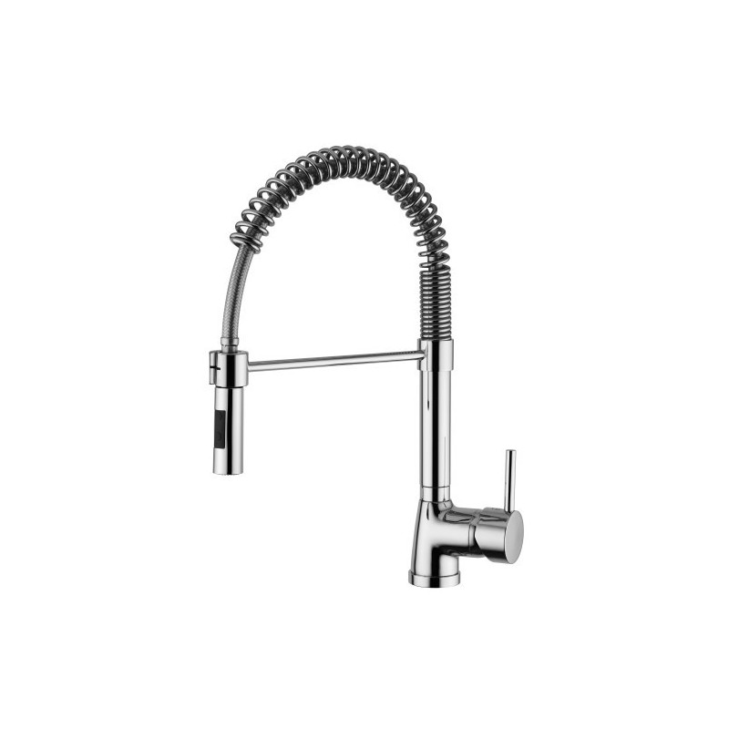 HI-TECH miscelatore lavello con mollettone sottopensile finitura cromo