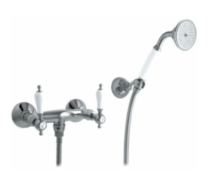 IRIS gruppo doccia esterno con duplex finitura cromo